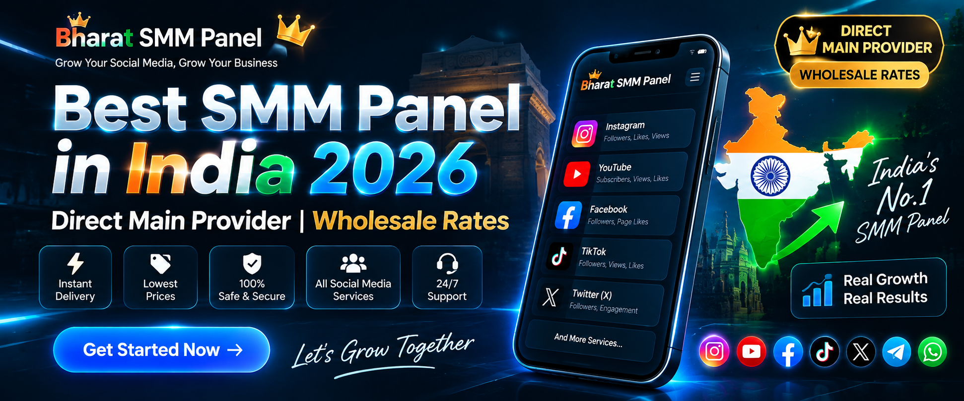 Best SMM Panel in India 2026: Direct Main Provider Wholesale Rates